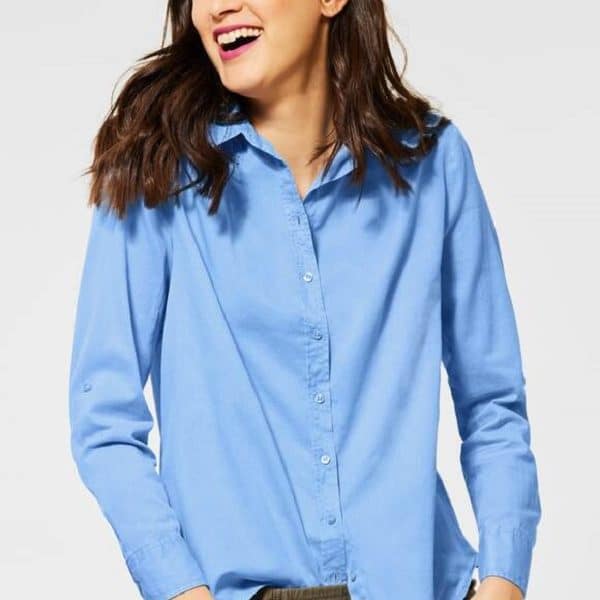 STREET ONE WASHED FAKE CORDUROY BLOUSE - Butik Charlotte - Shop accessories online