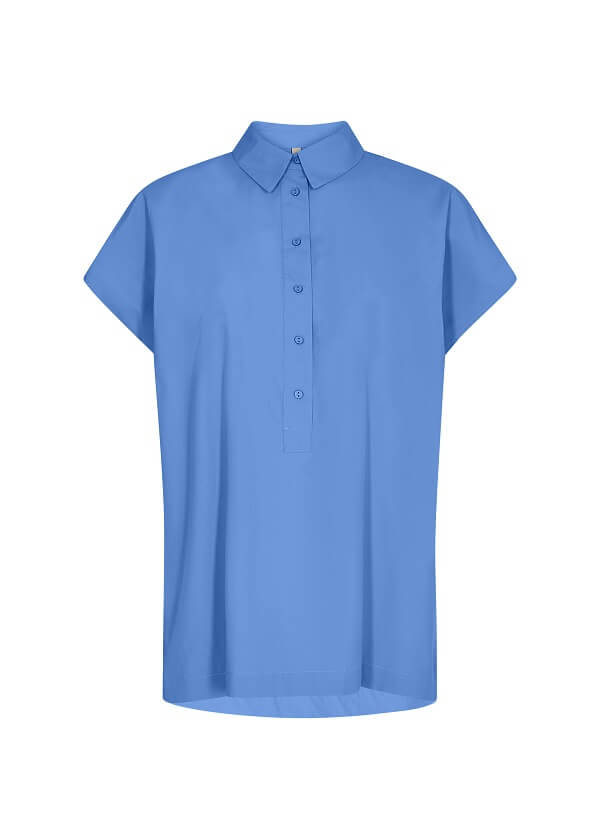 deadlock Brig studie Soya skjorte med korte ærmer SC-Netti 14 - Blå - Butik Charlotte