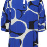 Koboltblå mønstret bluse