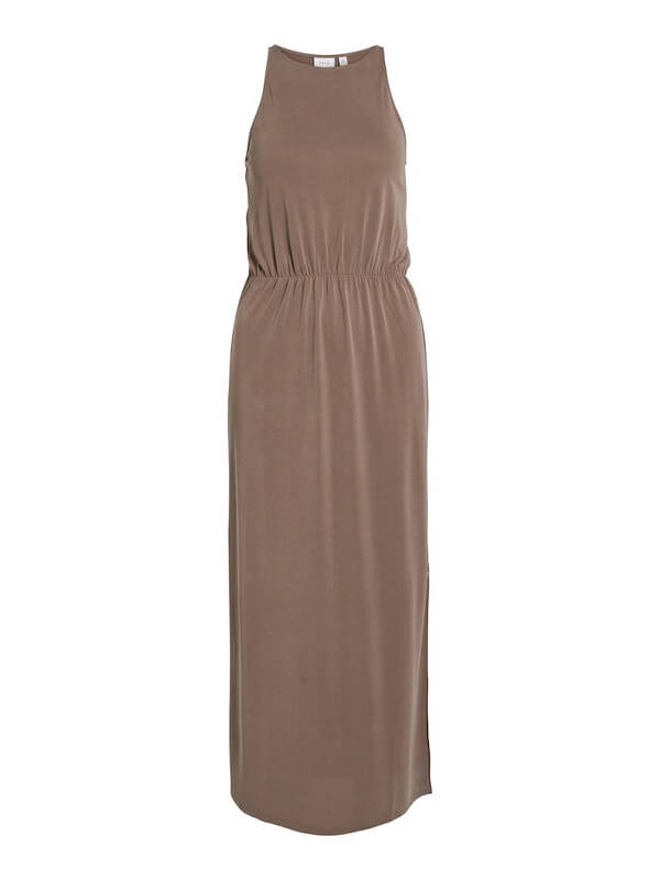 Lang brun kjole