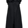 Kort sort kjole med flæser