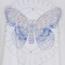 T-shirt med blå sommerfugl