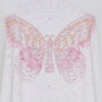 T-shirt med rosa sommerfugl