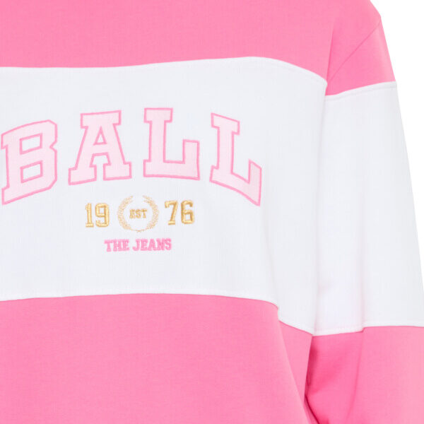 Pink farvet Ball sweatshirt